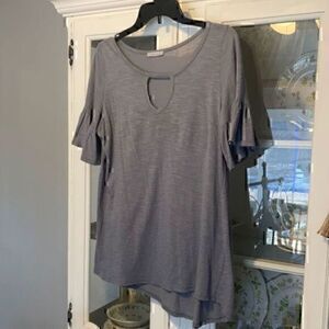 White Birch small flutter sleeve  